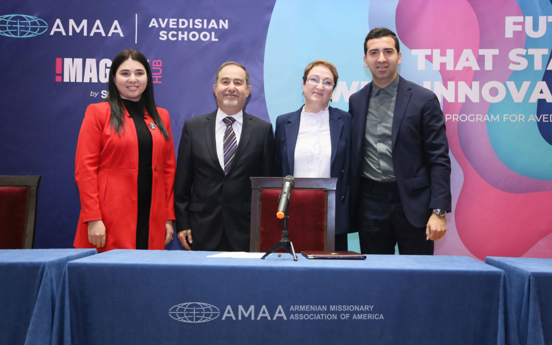 AMAA and Imagine Hub by Soft Introduce New IT Education Program at Avedisian School in Yerevan